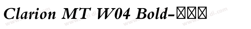 Clarion MT W04 Bold字体转换 Clarion MT W04 Bold字体转换
